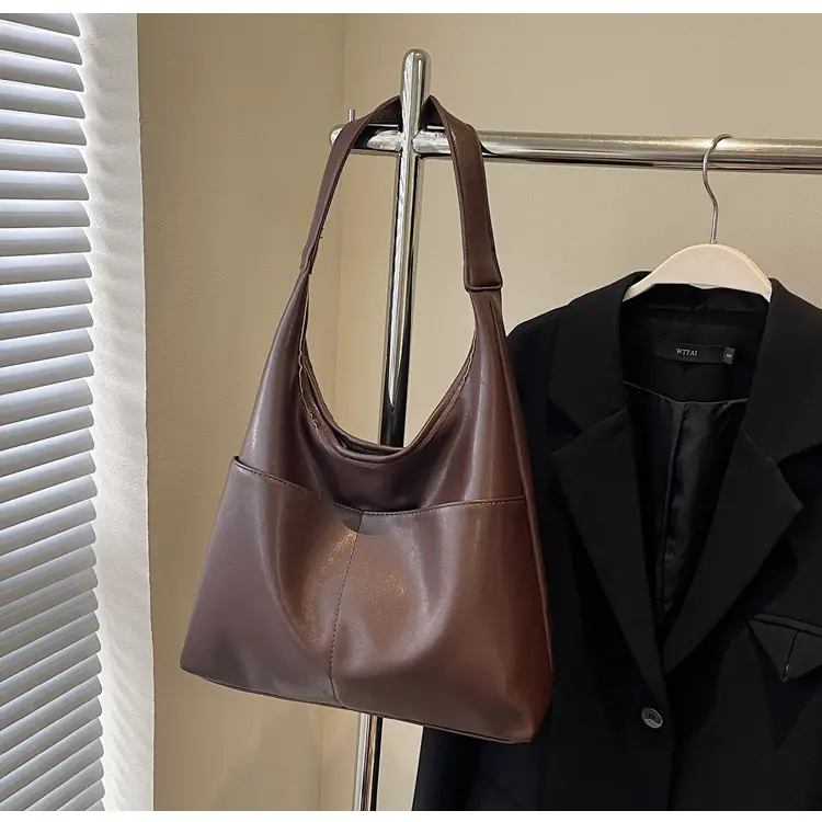 Women Brown Leather Shoulder Bag 2024 Summer — feature 22