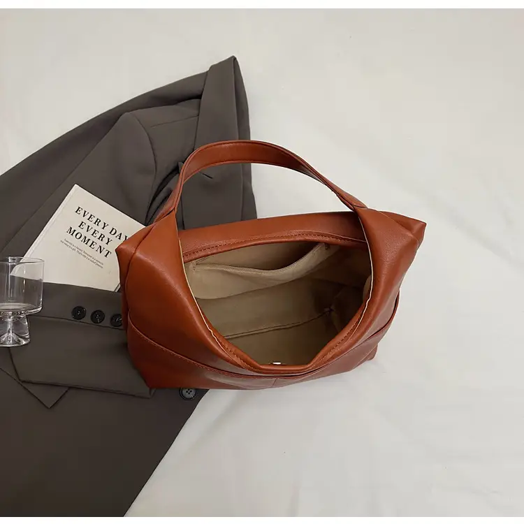 Women Brown Leather Shoulder Bag 2024 Summer — feature 24