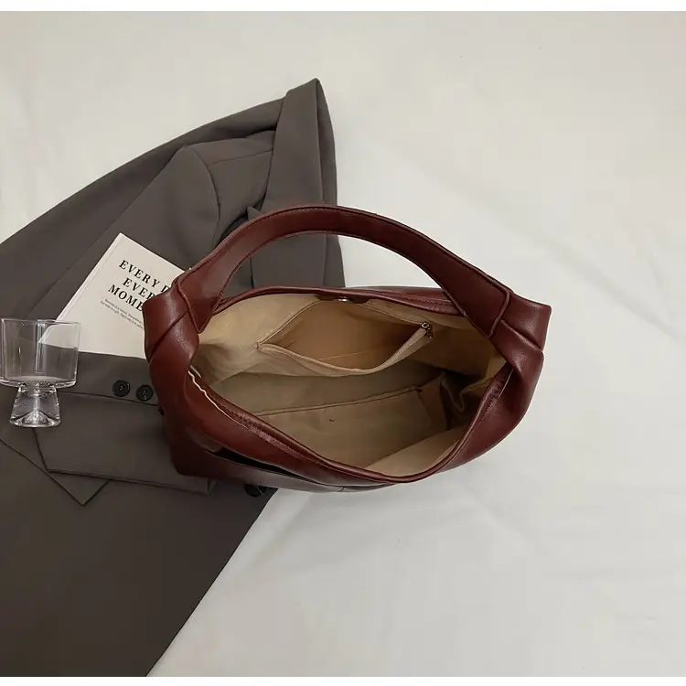 Women Brown Leather Shoulder Bag 2024 Summer — feature 25