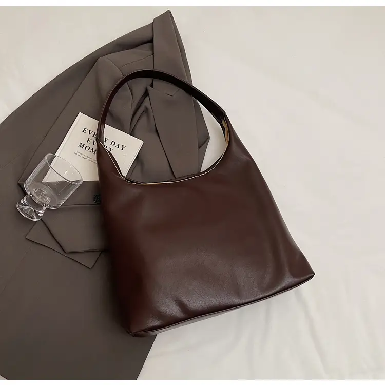 Women Brown Leather Shoulder Bag 2024 Summer — feature 30