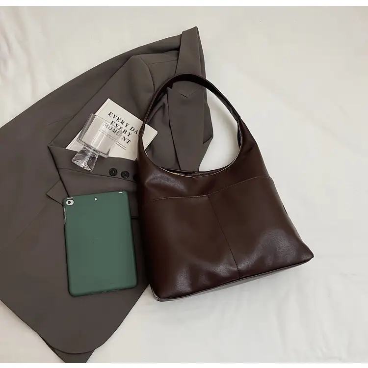 Women Brown Leather Shoulder Bag 2024 Summer — feature 36
