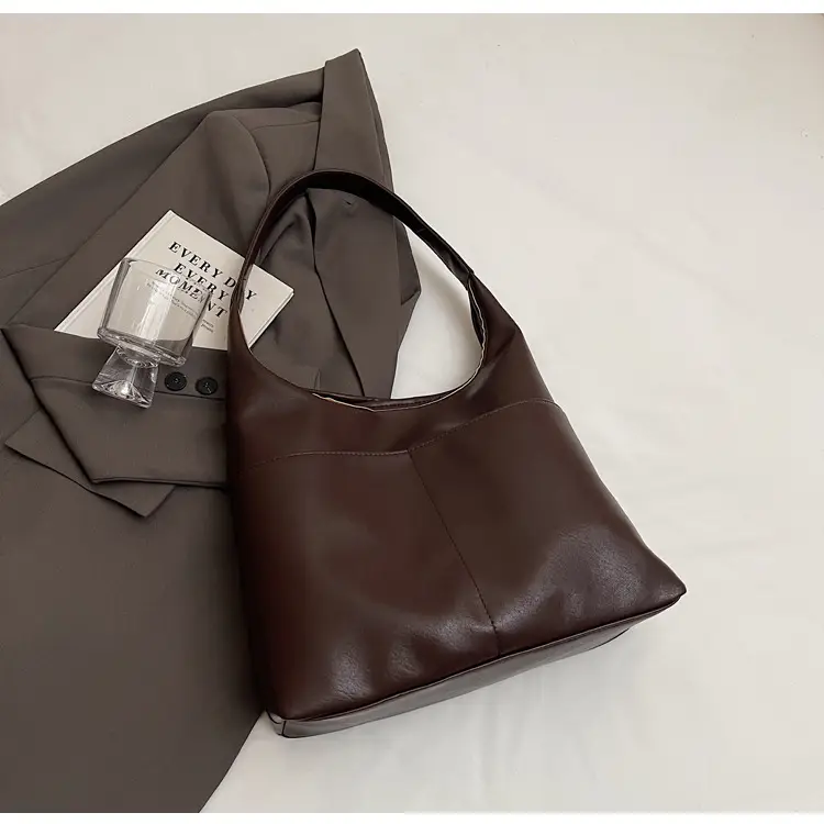 Women Brown Leather Shoulder Bag 2024 Summer — feature 37