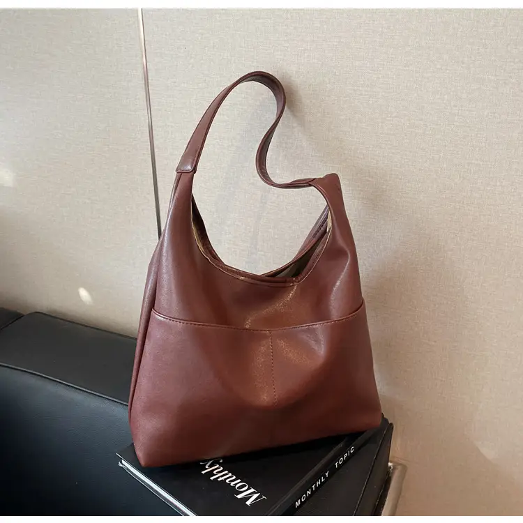 Women Brown Leather Shoulder Bag 2024 Summer — feature 38
