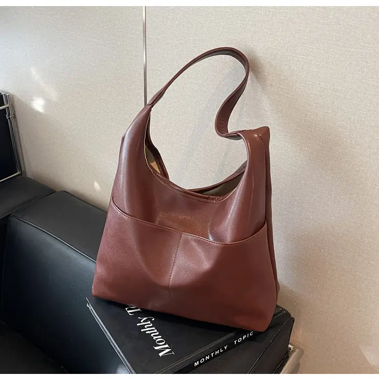 Women Brown Leather Shoulder Bag 2024 Summer — feature 39