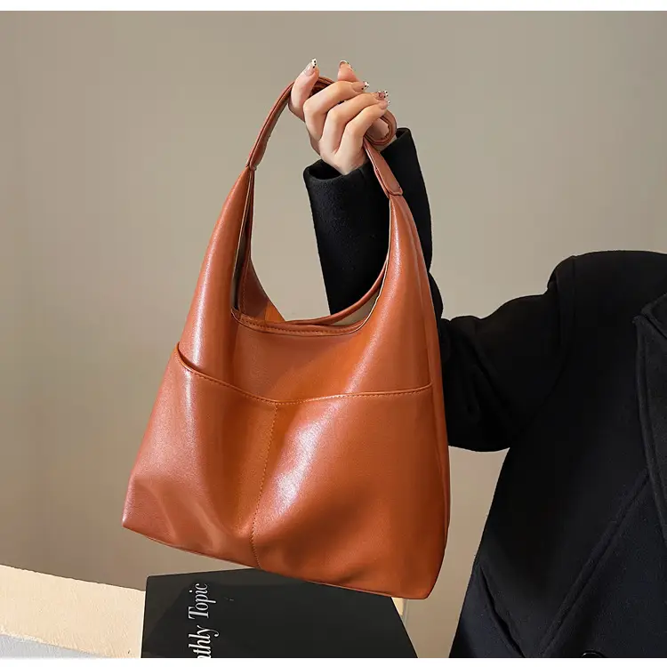 Women Brown Leather Shoulder Bag 2024 Summer — feature 42