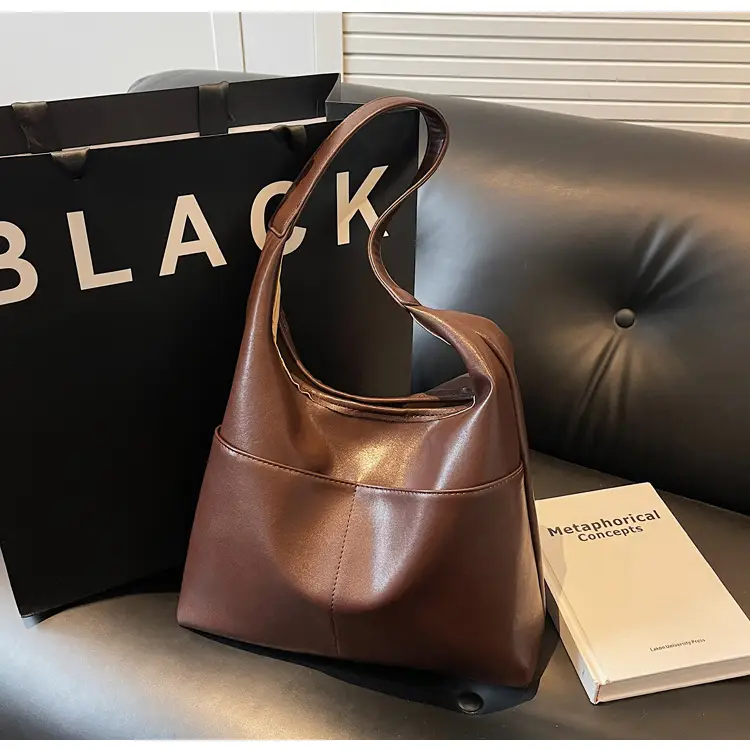 Women Brown Leather Shoulder Bag 2024 Summer — feature 43