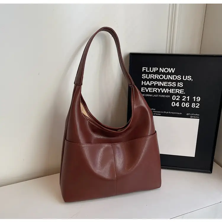Women Brown Leather Shoulder Bag 2024 Summer — feature 47
