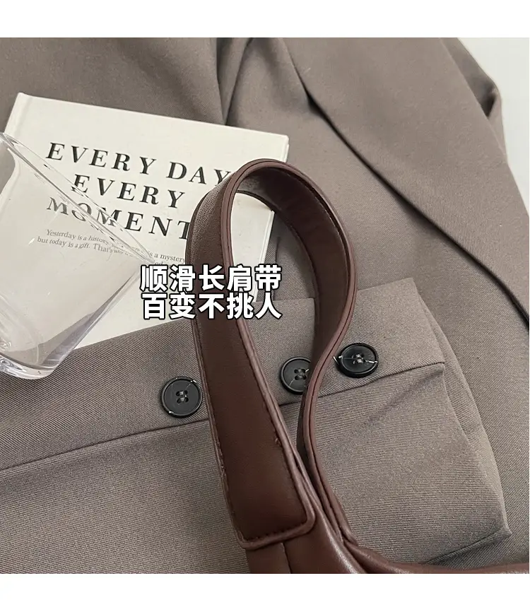 Women Brown Leather Shoulder Bag 2024 Summer — feature 6