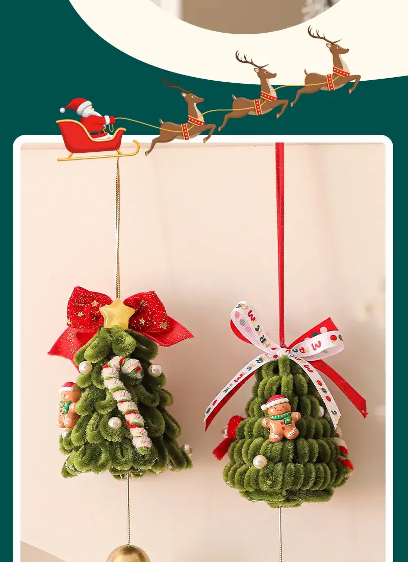 2025 Christmas Tree Ornament Vine Wreath Hanging Decor — feature 13