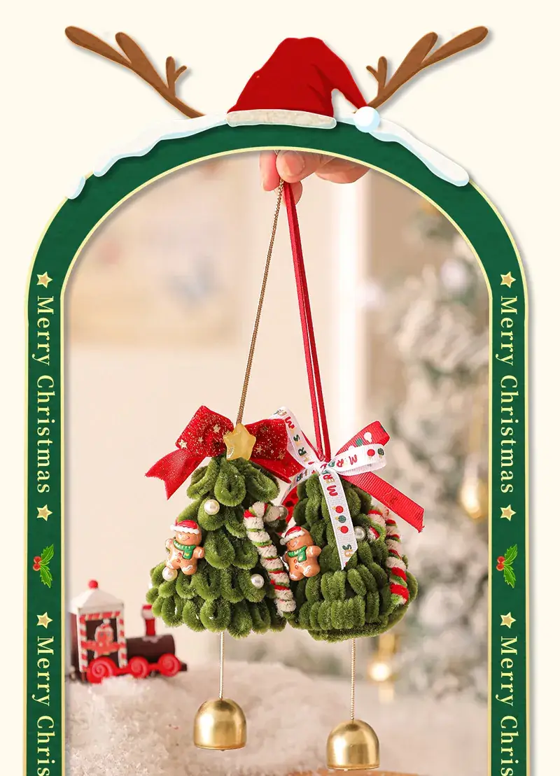 2025 Christmas Tree Ornament Vine Wreath Hanging Decor — feature 6