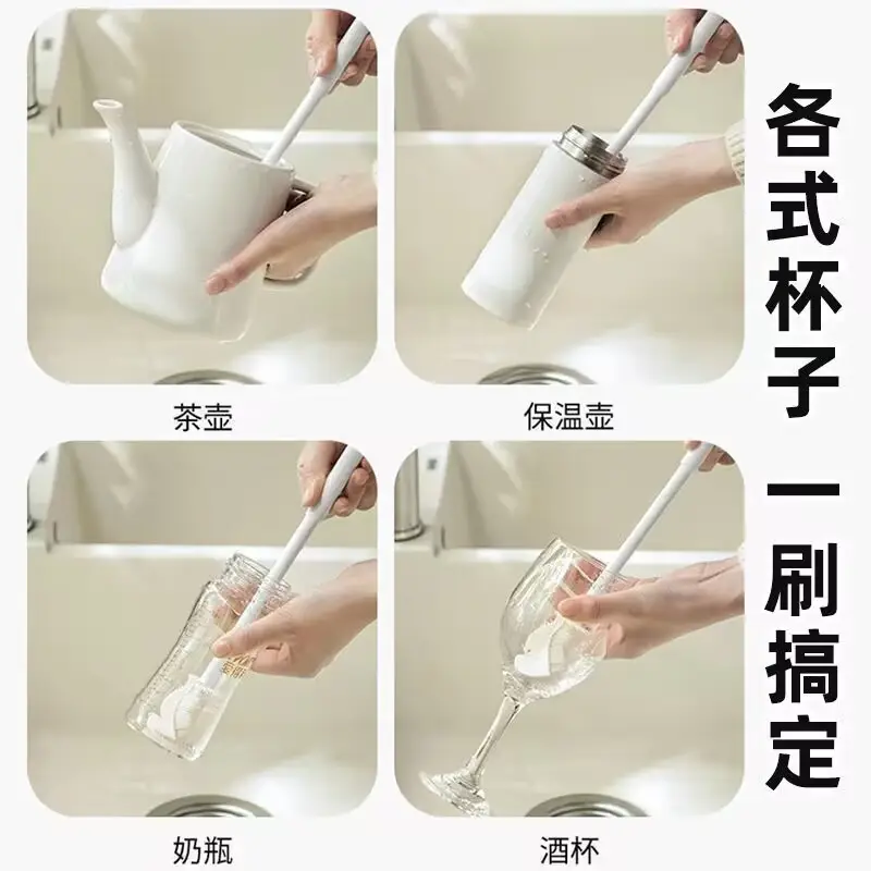 Long-Handled Silicone Cup Washing Brush 90° Bend - Image 4