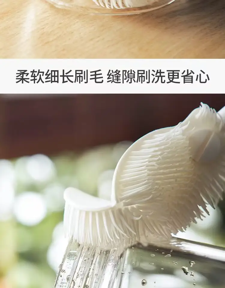 Long-Handled Silicone Cup Washing Brush 90° Bend — feature 10