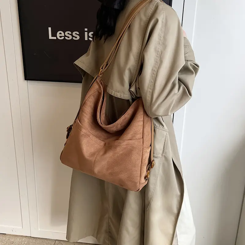 2025 Autumn Shoulder Bag Solid Color Large Capacity - Image 6