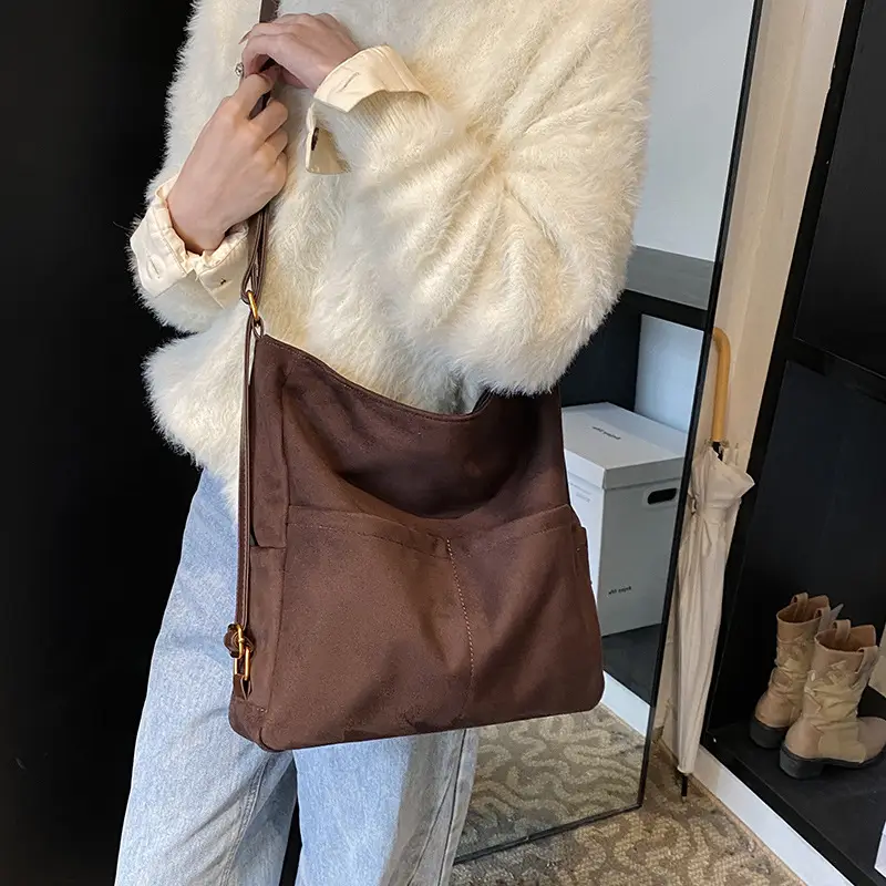 2025 Autumn Shoulder Bag Solid Color Large Capacity - Image 7
