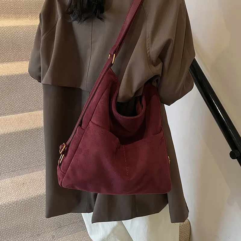2025 Autumn Shoulder Bag Solid Color Large Capacity - Image 8