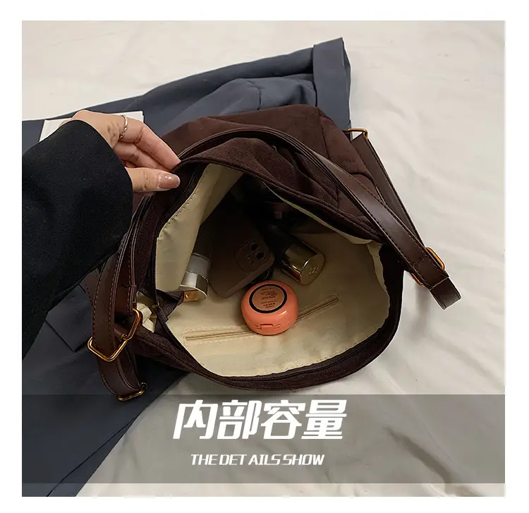 2025 Autumn Shoulder Bag Solid Color Large Capacity — feature 11