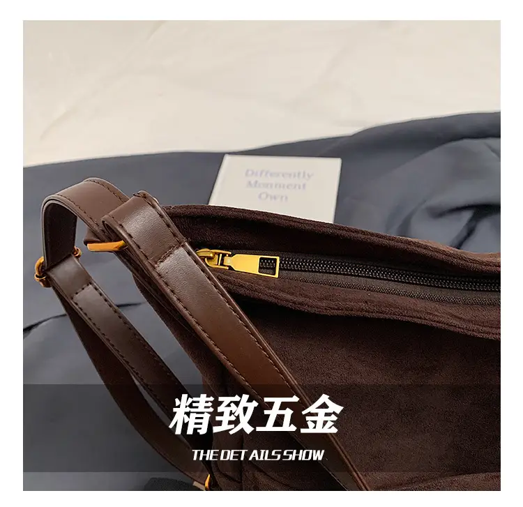2025 Autumn Shoulder Bag Solid Color Large Capacity — feature 12