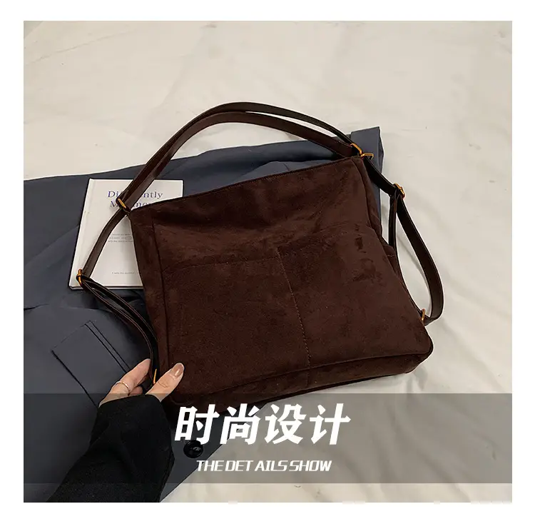 2025 Autumn Shoulder Bag Solid Color Large Capacity — feature 13