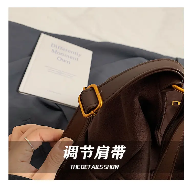 2025 Autumn Shoulder Bag Solid Color Large Capacity — feature 14