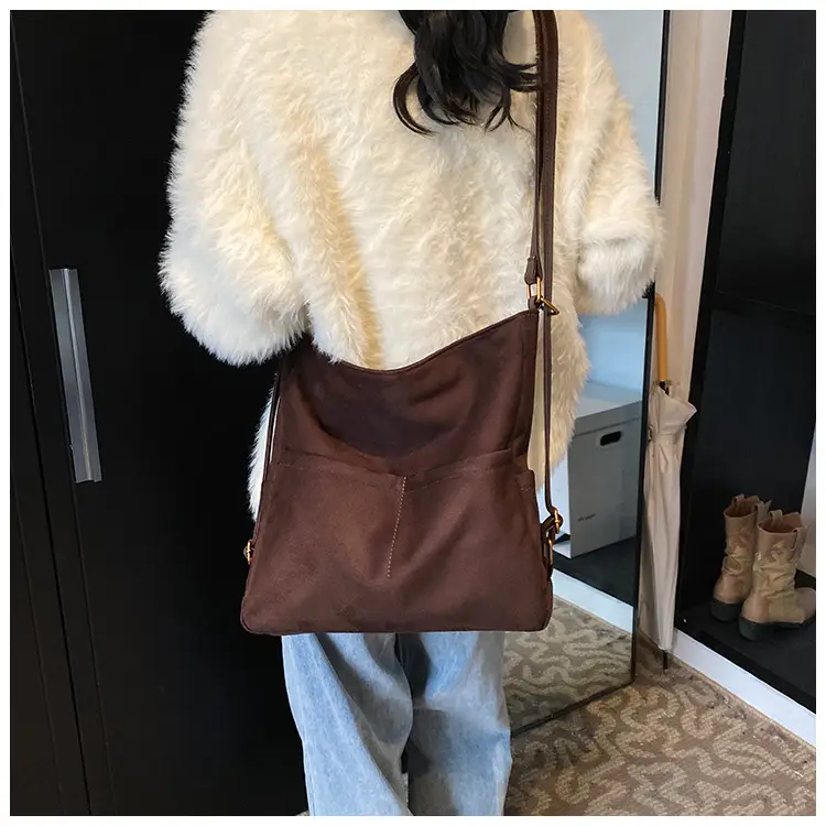 2025 Autumn Shoulder Bag Solid Color Large Capacity — feature 16