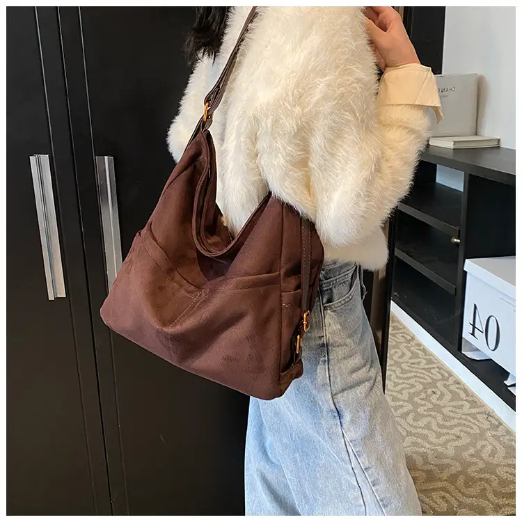 2025 Autumn Shoulder Bag Solid Color Large Capacity — feature 17