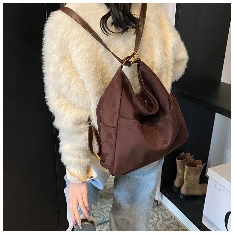 2025 Autumn Shoulder Bag Solid Color Large Capacity — feature 19