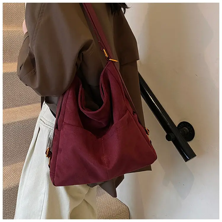 2025 Autumn Shoulder Bag Solid Color Large Capacity — feature 20