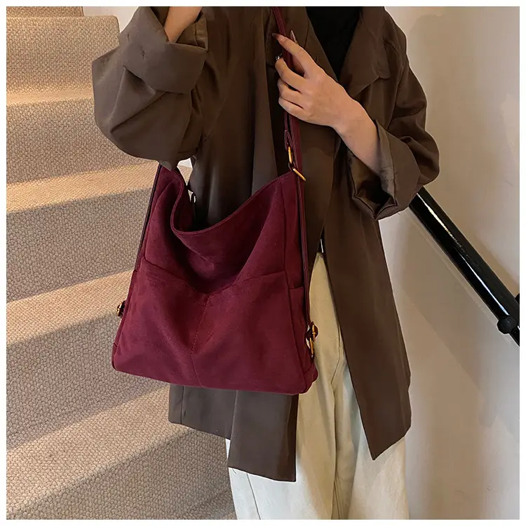 2025 Autumn Shoulder Bag Solid Color Large Capacity — feature 21