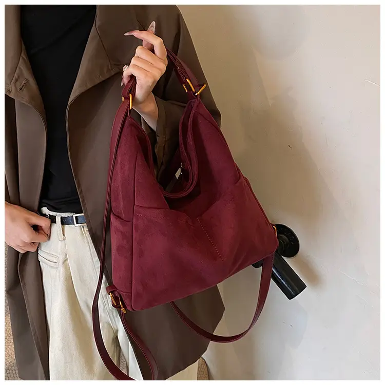 2025 Autumn Shoulder Bag Solid Color Large Capacity — feature 22