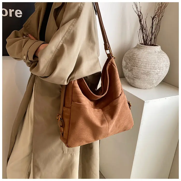 2025 Autumn Shoulder Bag Solid Color Large Capacity — feature 26