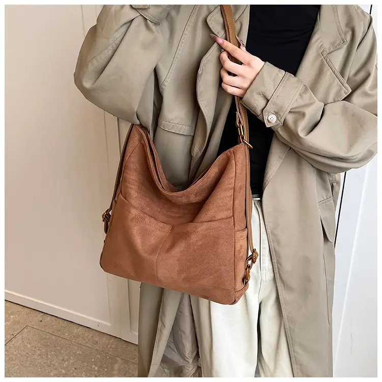 2025 Autumn Shoulder Bag Solid Color Large Capacity — feature 28