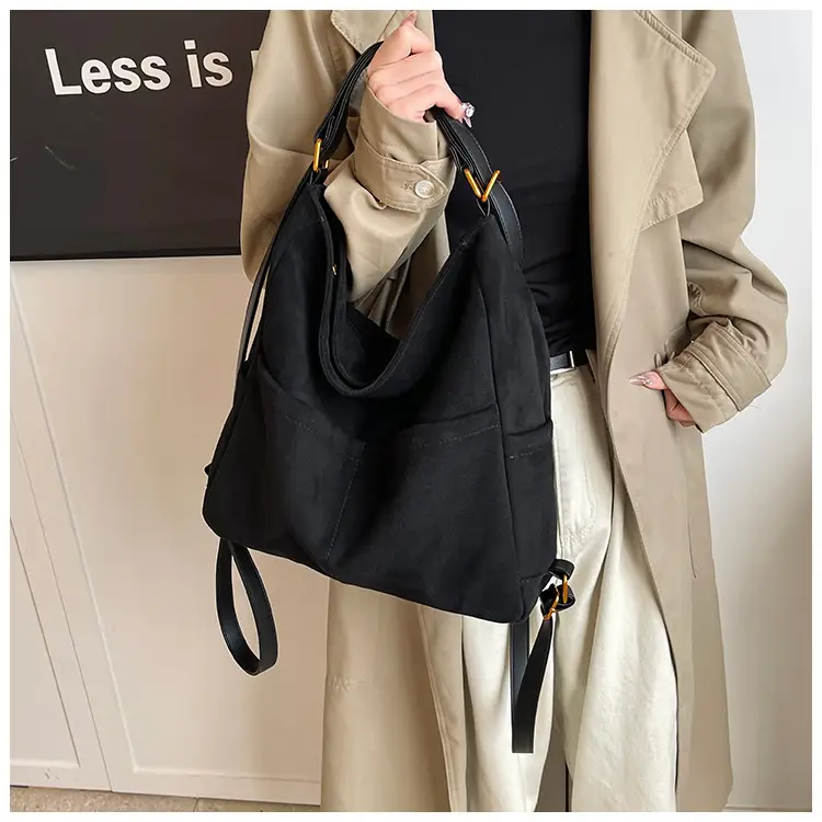 2025 Autumn Shoulder Bag Solid Color Large Capacity — feature 31