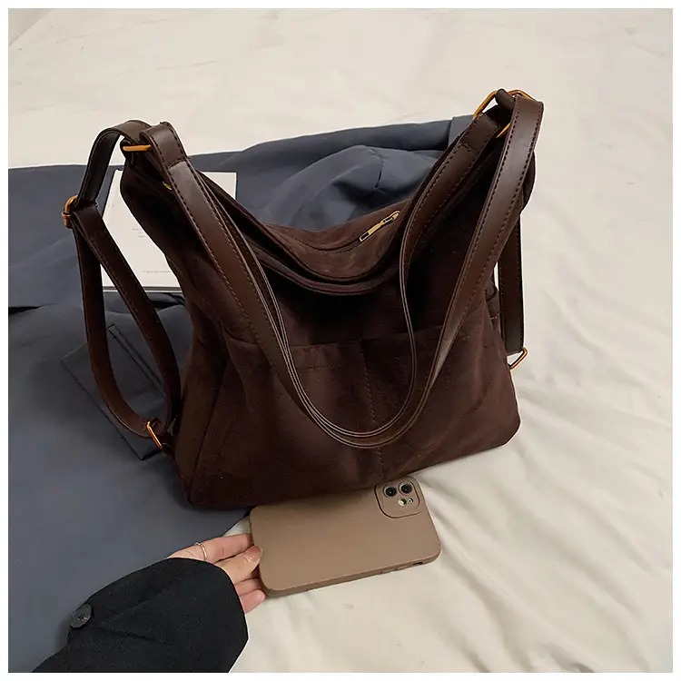 2025 Autumn Shoulder Bag Solid Color Large Capacity — feature 37