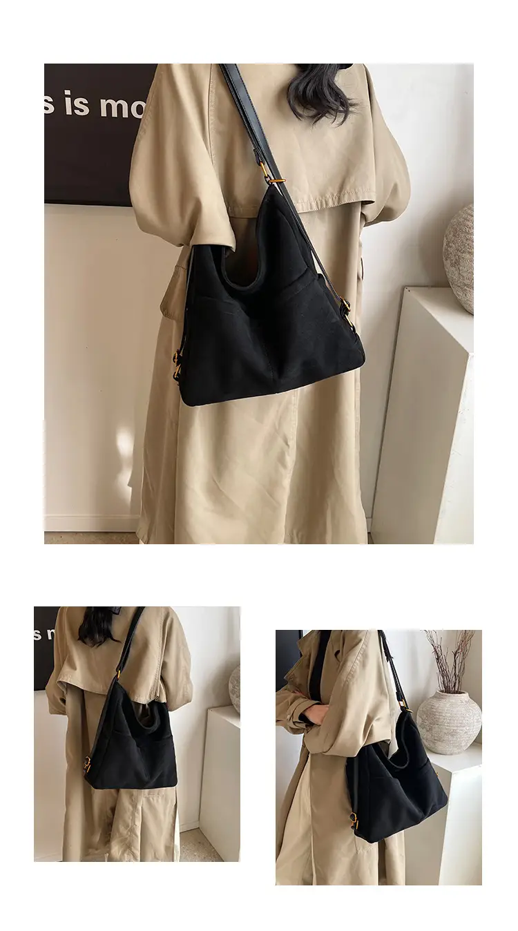 2025 Autumn Shoulder Bag Solid Color Large Capacity — feature 6