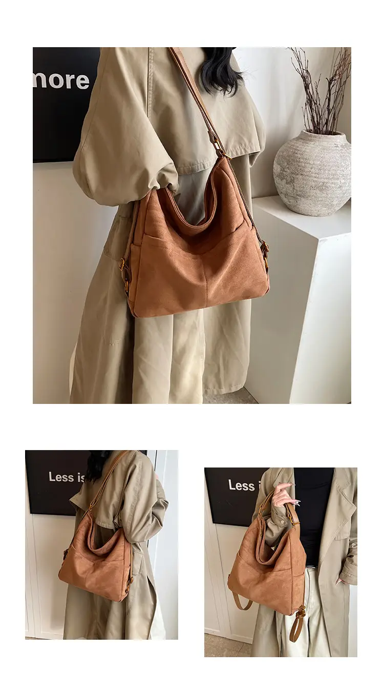 2025 Autumn Shoulder Bag Solid Color Large Capacity — feature 7