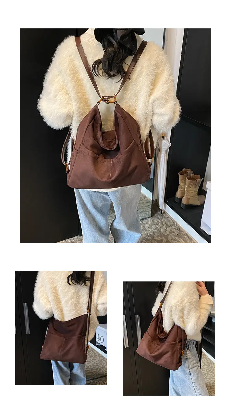 2025 Autumn Shoulder Bag Solid Color Large Capacity — feature 9