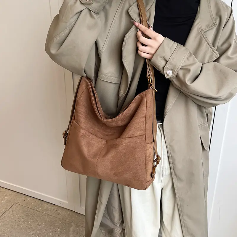 2025 Autumn Shoulder Bag Solid Color Large Capacity - Image 2
