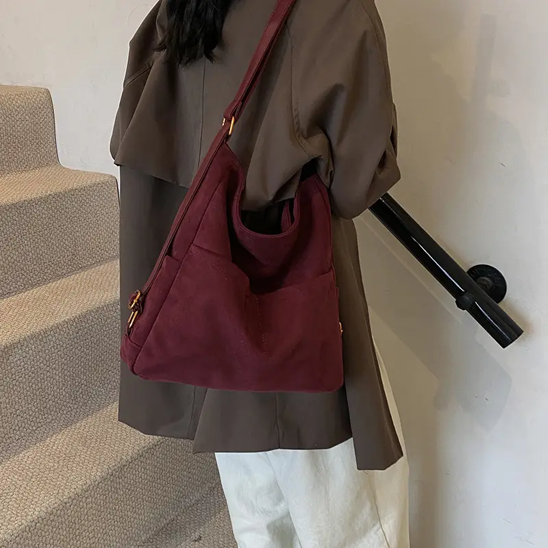 2025 Autumn Shoulder Bag Solid Color Large Capacity - Image 3