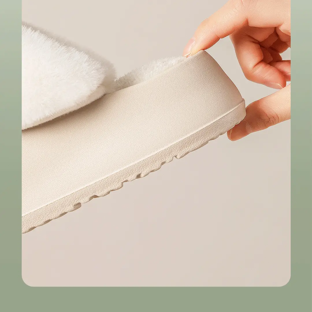 Removable Cotton Slippers for Women in Winter, Warm Outer Wear, Non-Slip, Waterproof, Indoor Home Plush Confinement Cotton Shoes — feature 10