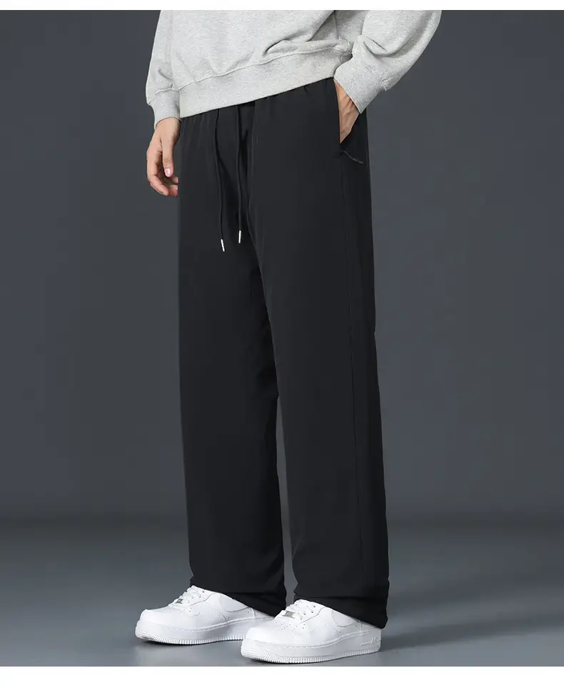 Graphene Knee Pants Men's Winter Outer Wear fleece-lined Thickened Casual Pants Winter Snow Windproof Warm Pants — feature 22