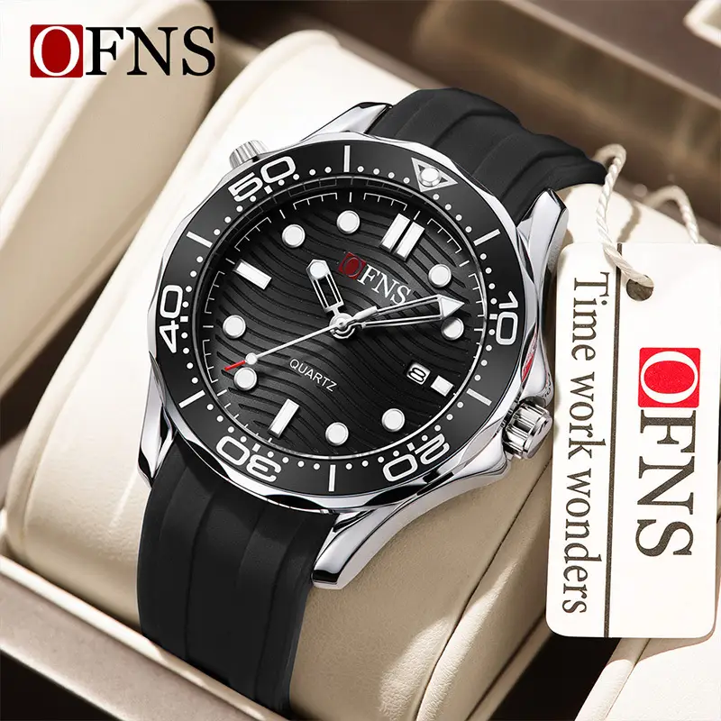 OFNS Men's Luminous Quartz Watch with Date Display - Image 6