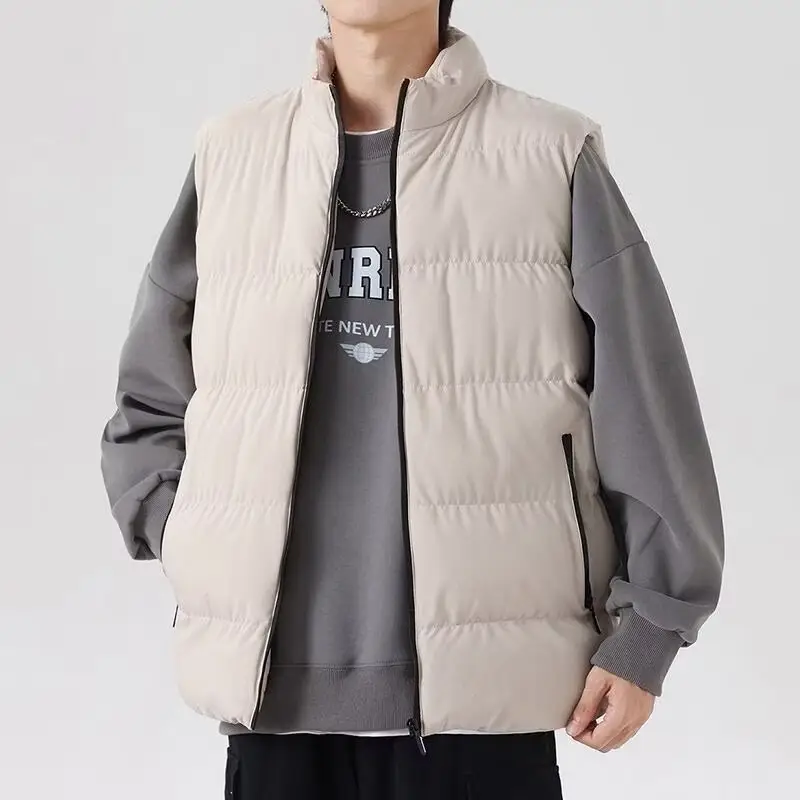 Beige Puffer Vest for Teenagers Daily Wear — feature 4