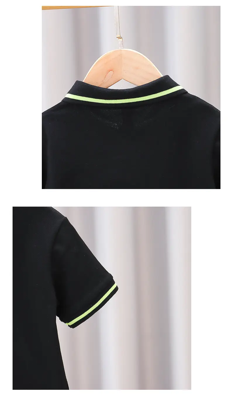 Boys Cotton Polo Shirt White Navy Summer 3 — feature 13