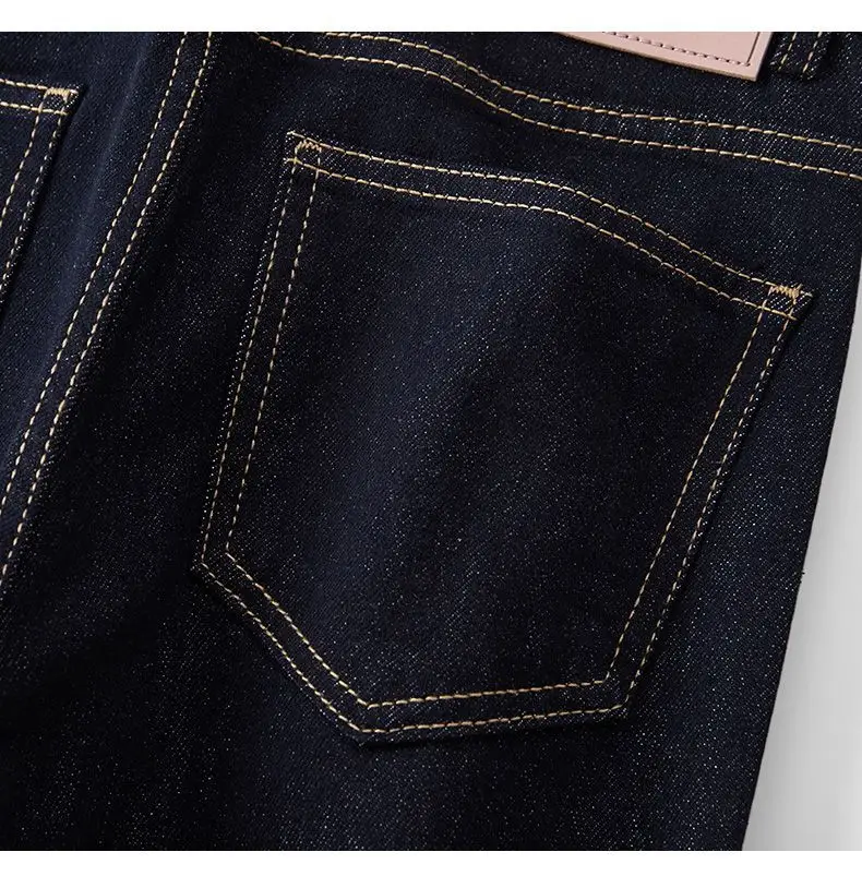 Tannin Dark Blue Wide Leg Jeans Women Loose Straight 2024 — feature 13