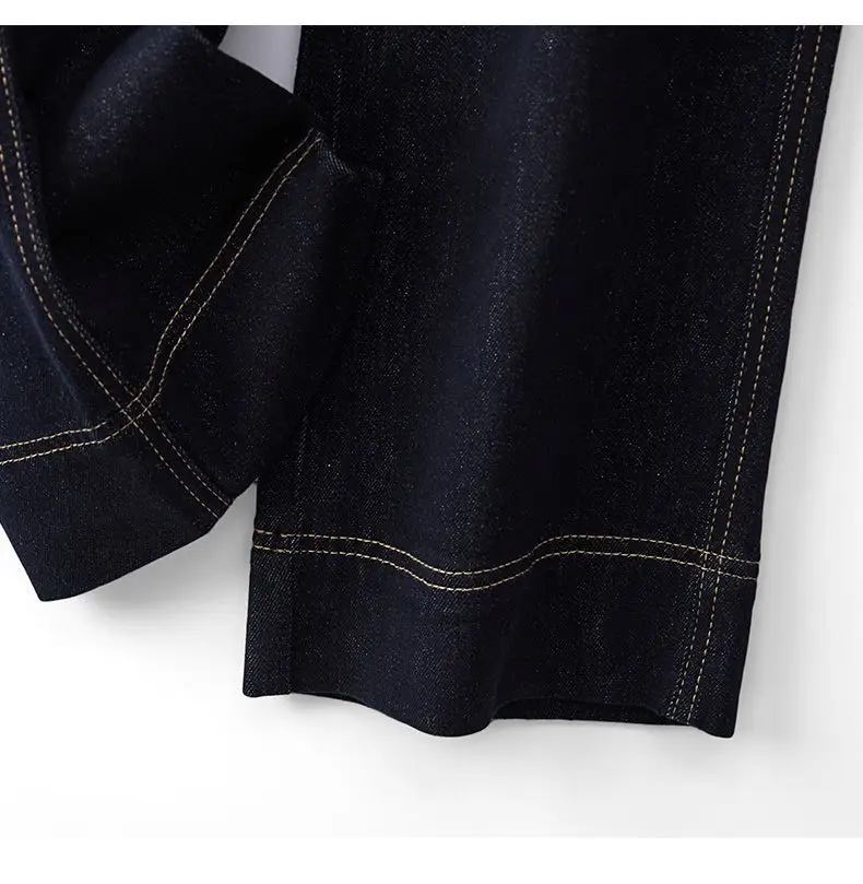 Tannin Dark Blue Wide Leg Jeans Women Loose Straight 2024 — feature 14