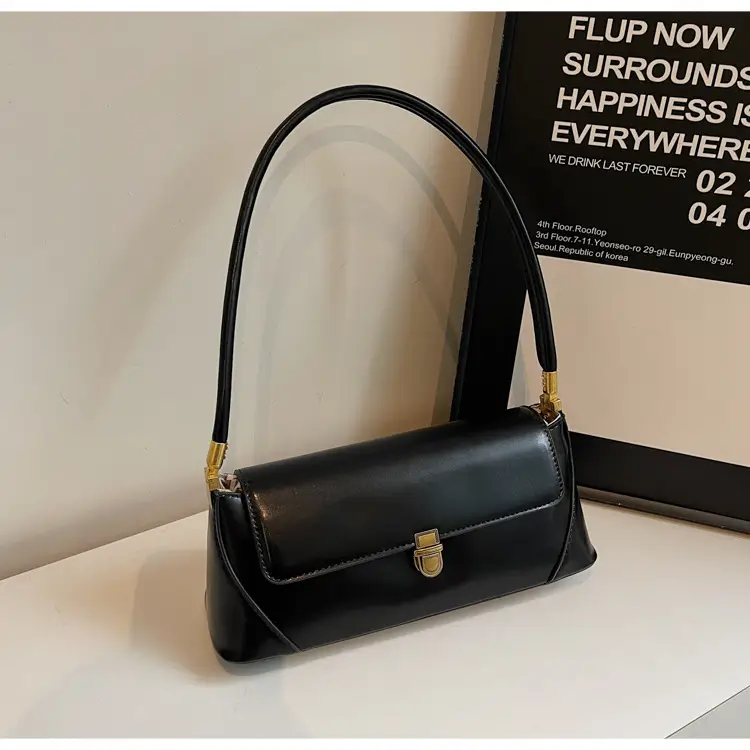 Women's Brown Leather Shoulder Bag Autumn Winter 2024 — feature 18