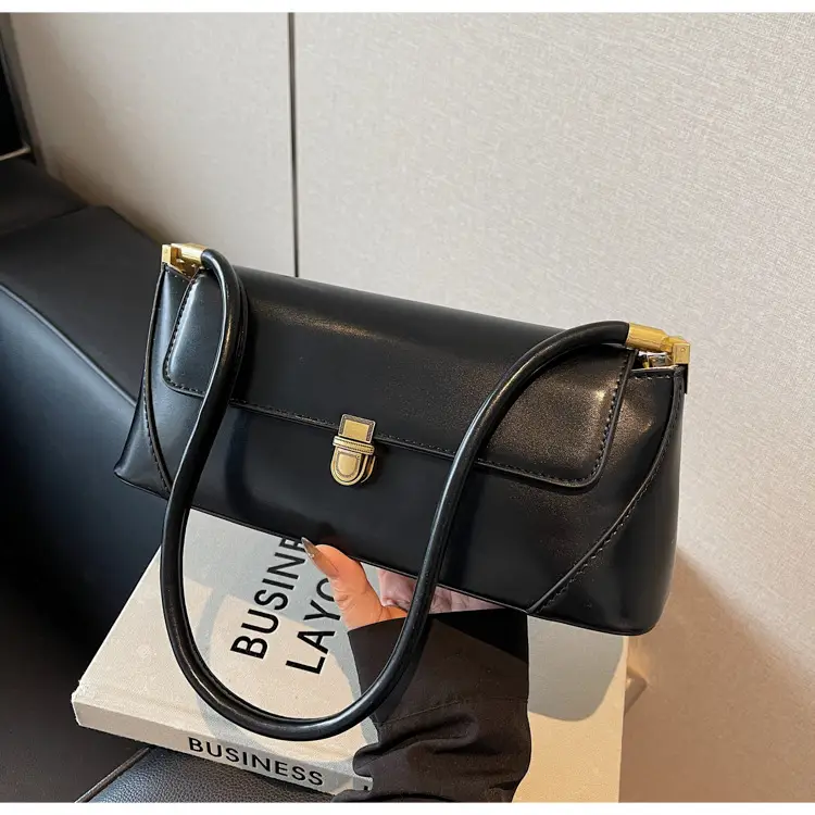 Women's Brown Leather Shoulder Bag Autumn Winter 2024 — feature 22