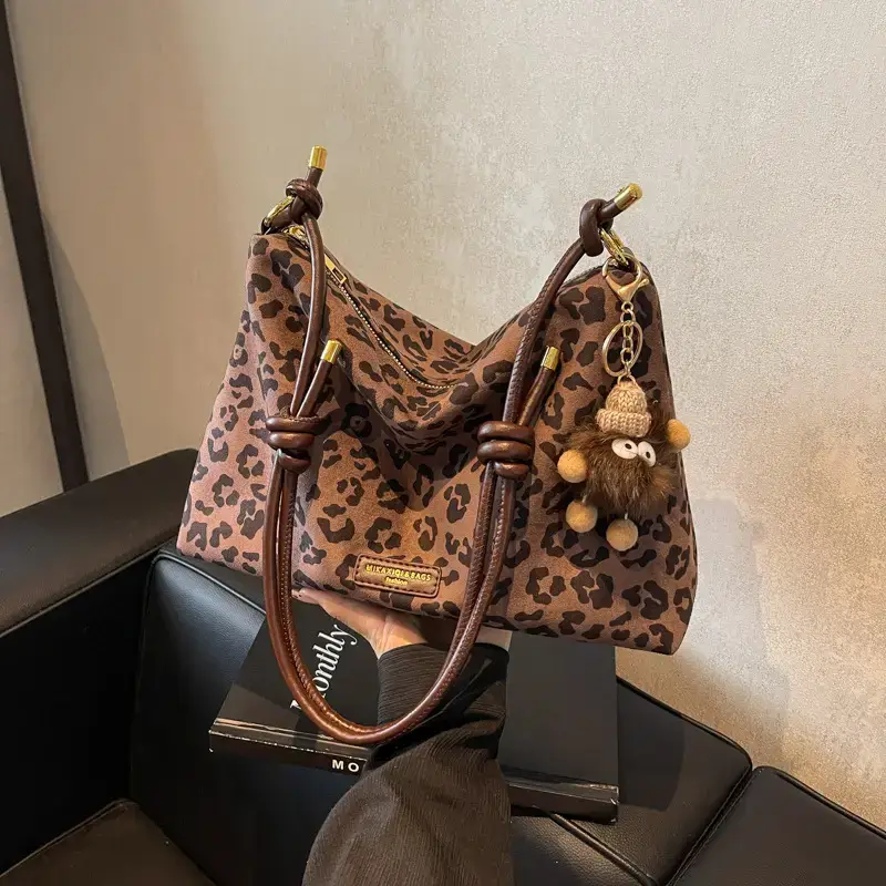 Leopard Tote Bag Women Large Capacity Shoulder Bag 2024 - Image 5