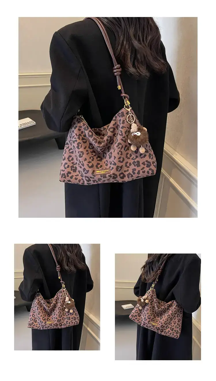 Leopard Tote Bag Women Large Capacity Shoulder Bag 2024 — feature 10