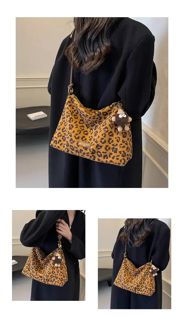 Leopard Tote Bag Women Large Capacity Shoulder Bag 2024 — feature 11